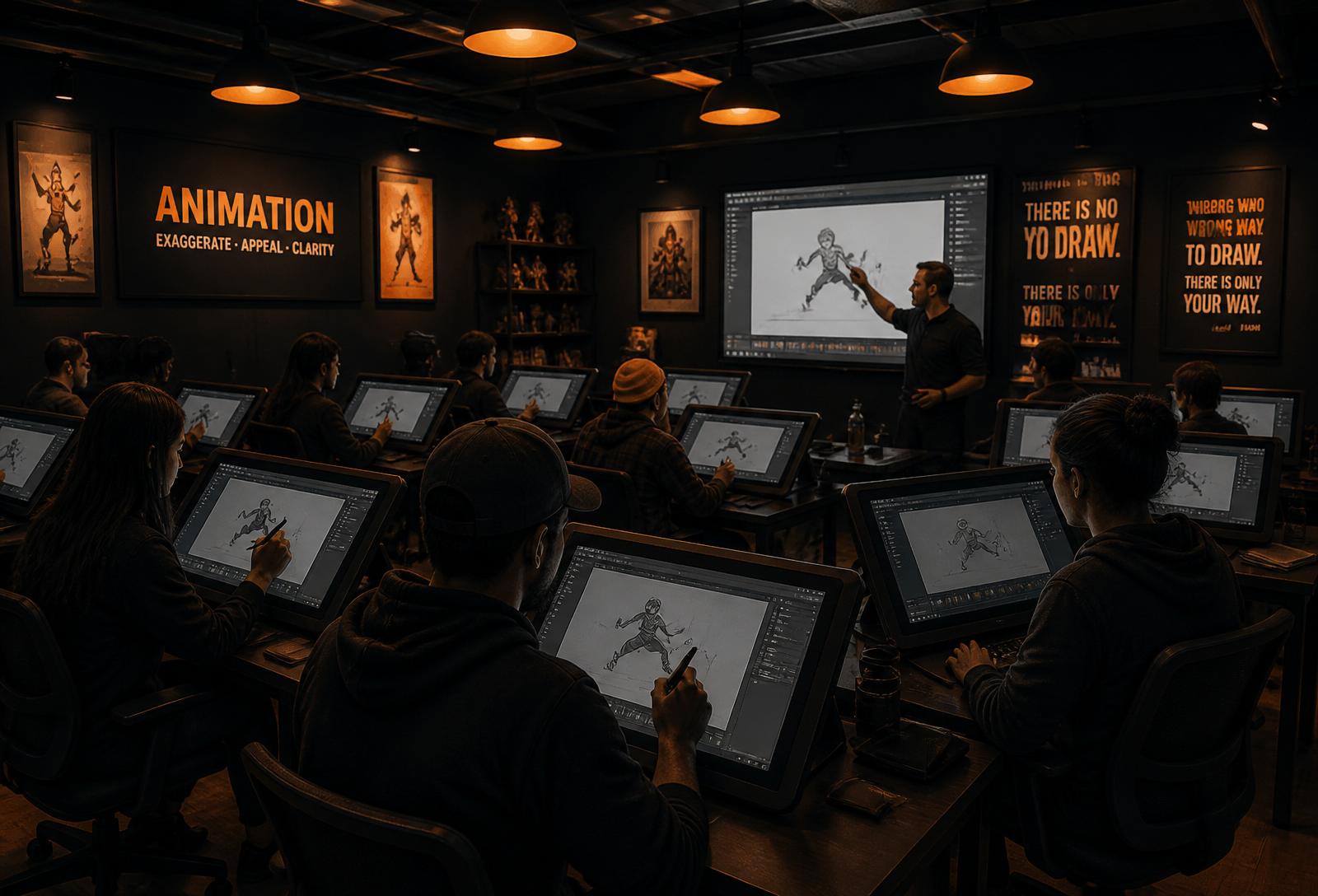 A studio-grade classroom.