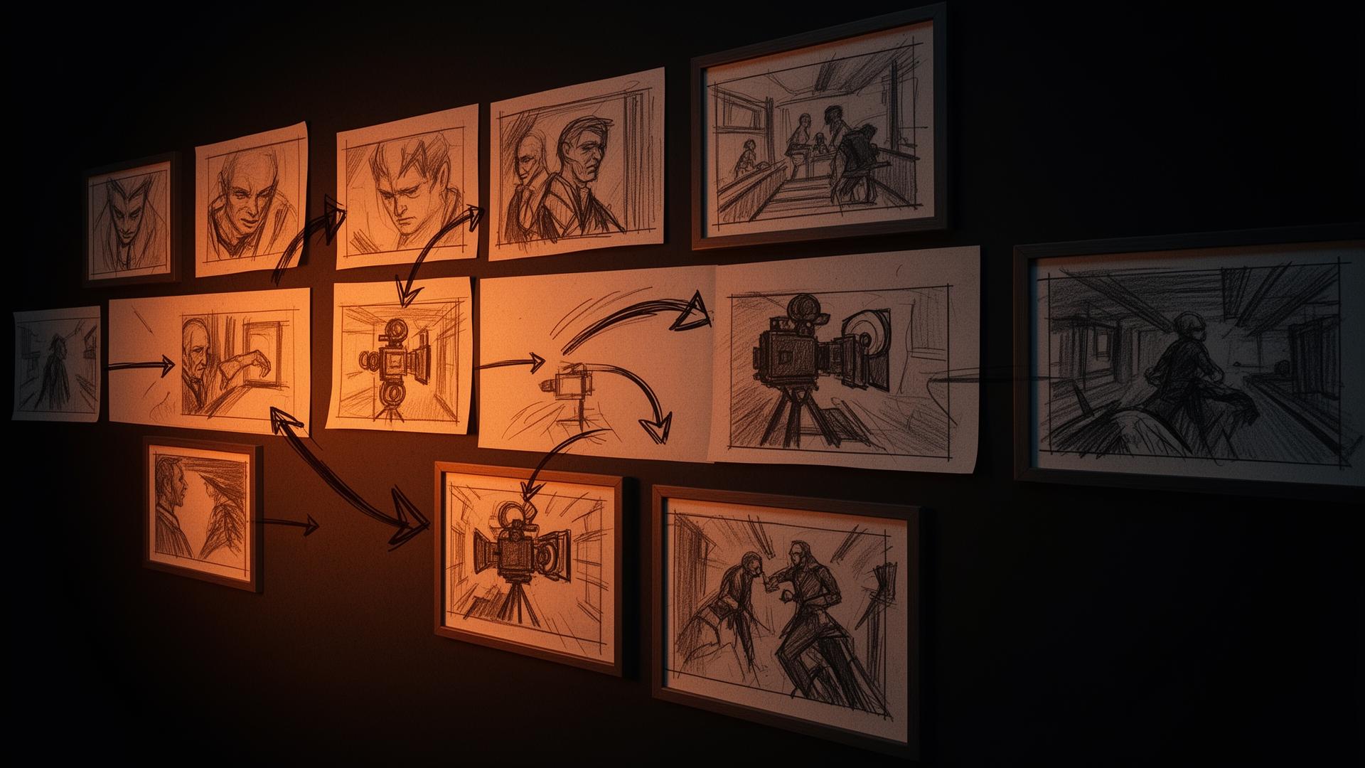 Storyboard Pro — director's wall of panels